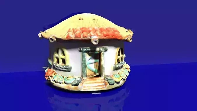 Mini house ornament 3D print model