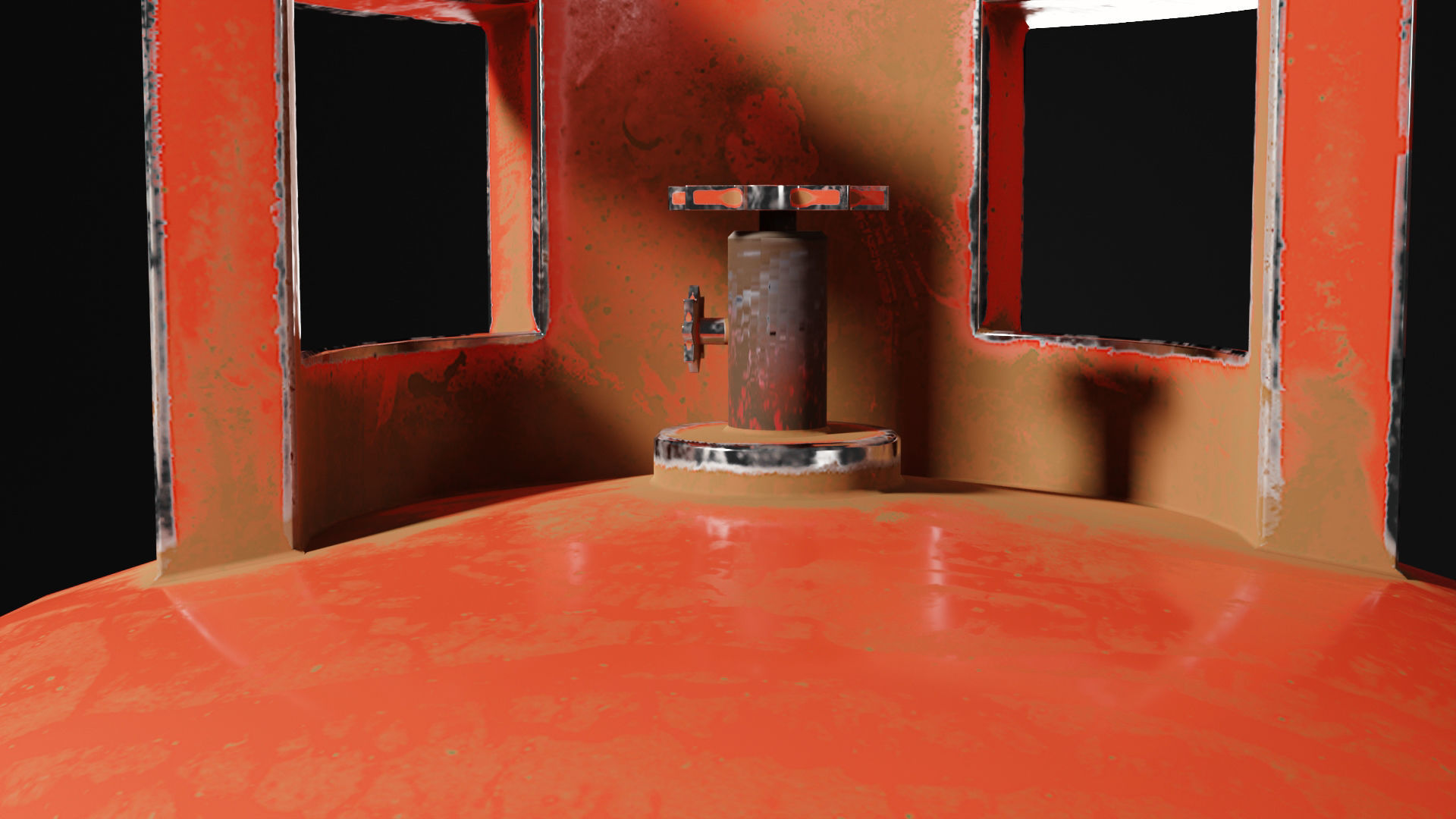 Low - Poly Gas Bottle 3d Model by Nikdox Low-poly 3D model_8