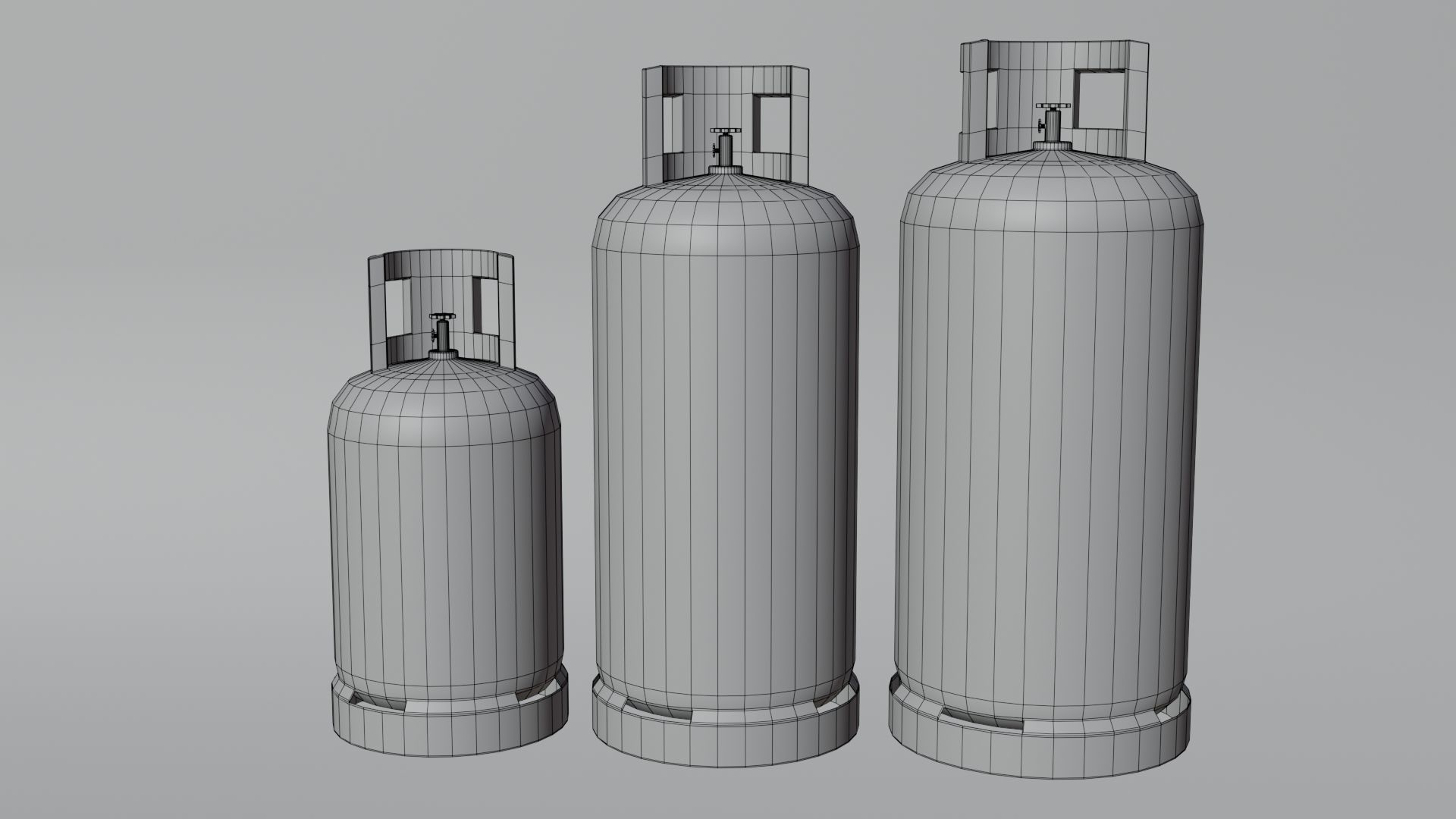 Low - Poly Gas Bottle 3d Model by Nikdox Low-poly 3D model_13