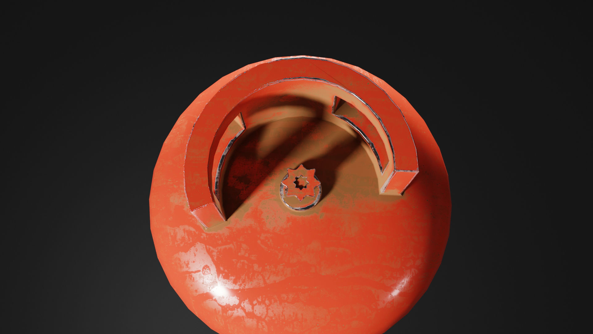 Low - Poly Gas Bottle 3d Model by Nikdox Low-poly 3D model_9