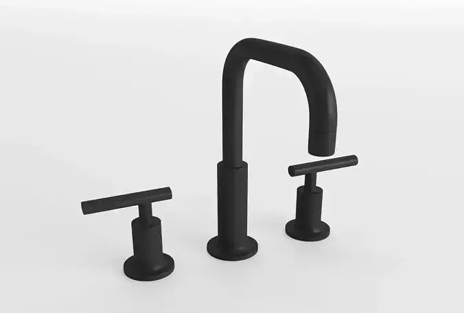 KOHLER 14406-4-BL Purist Lavatory Bathroom Faucet 3D model