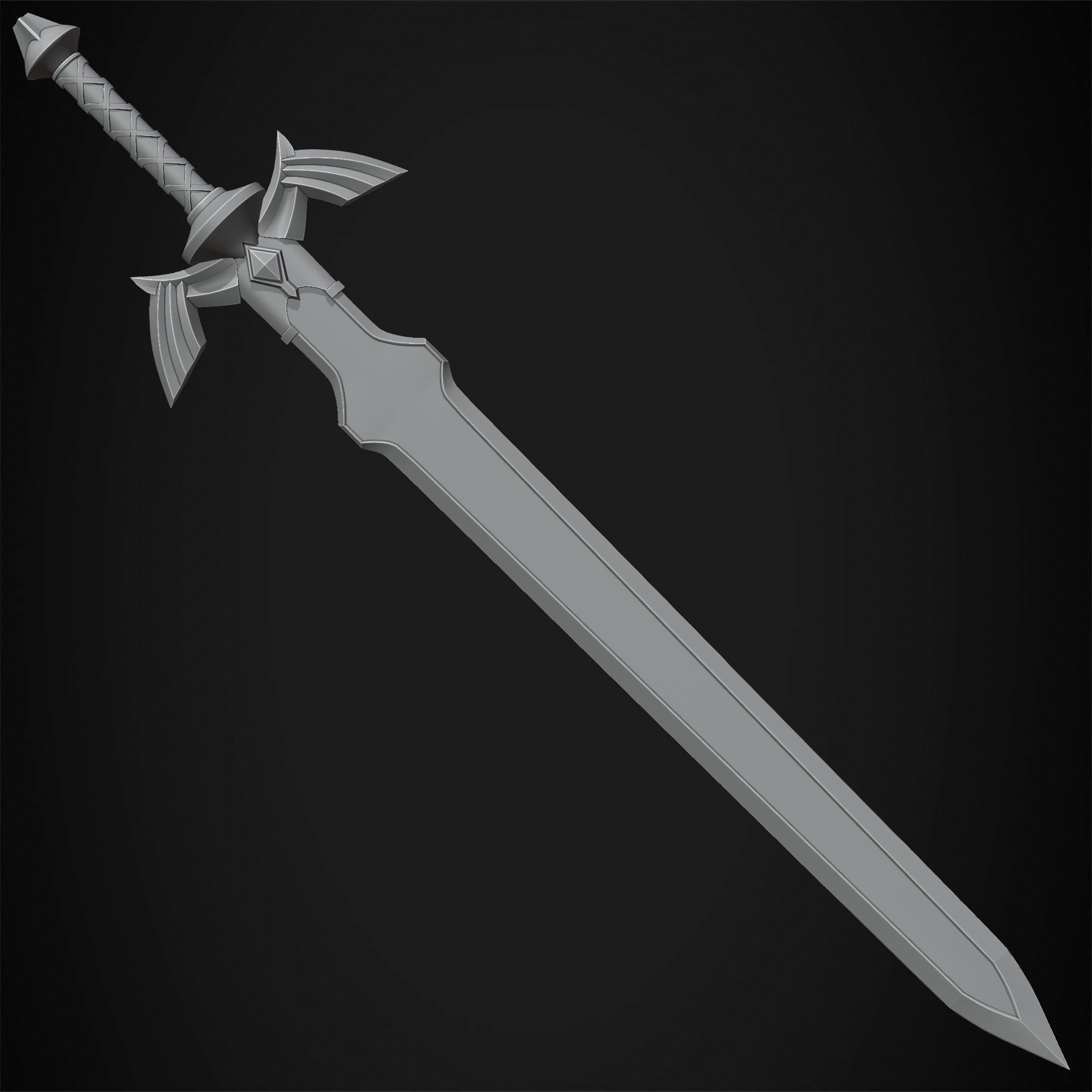 Zelda Tears of the Kingdom Link Master Sword for Cosplay 3D print model_14