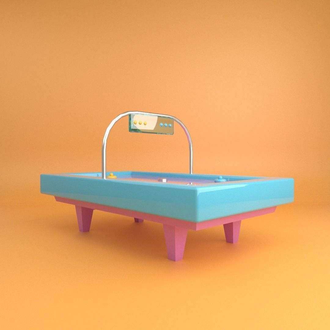 Aero hockey free 3D model | CGTrader