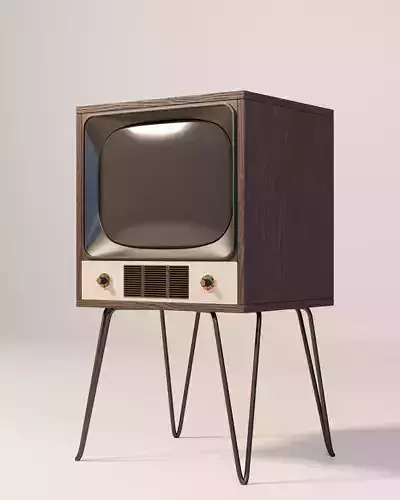 Vintage Retro TV 3D Model Free 3D model