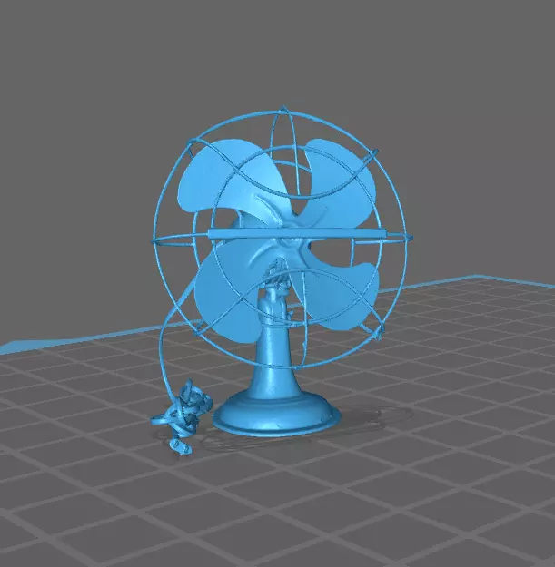 Retro Desk Fan 3D print model_0