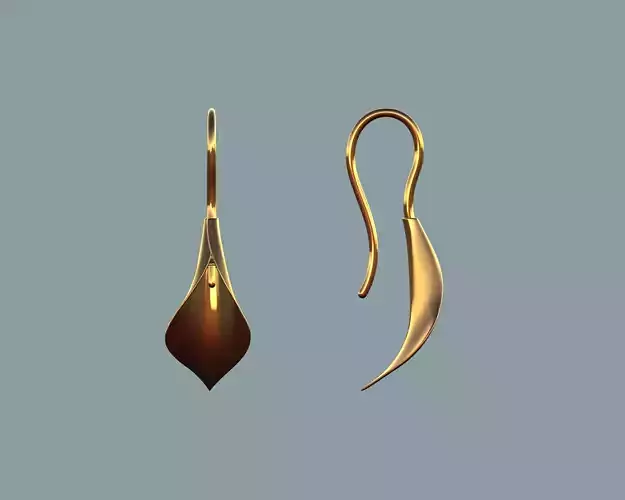 Calla lily drop earrings