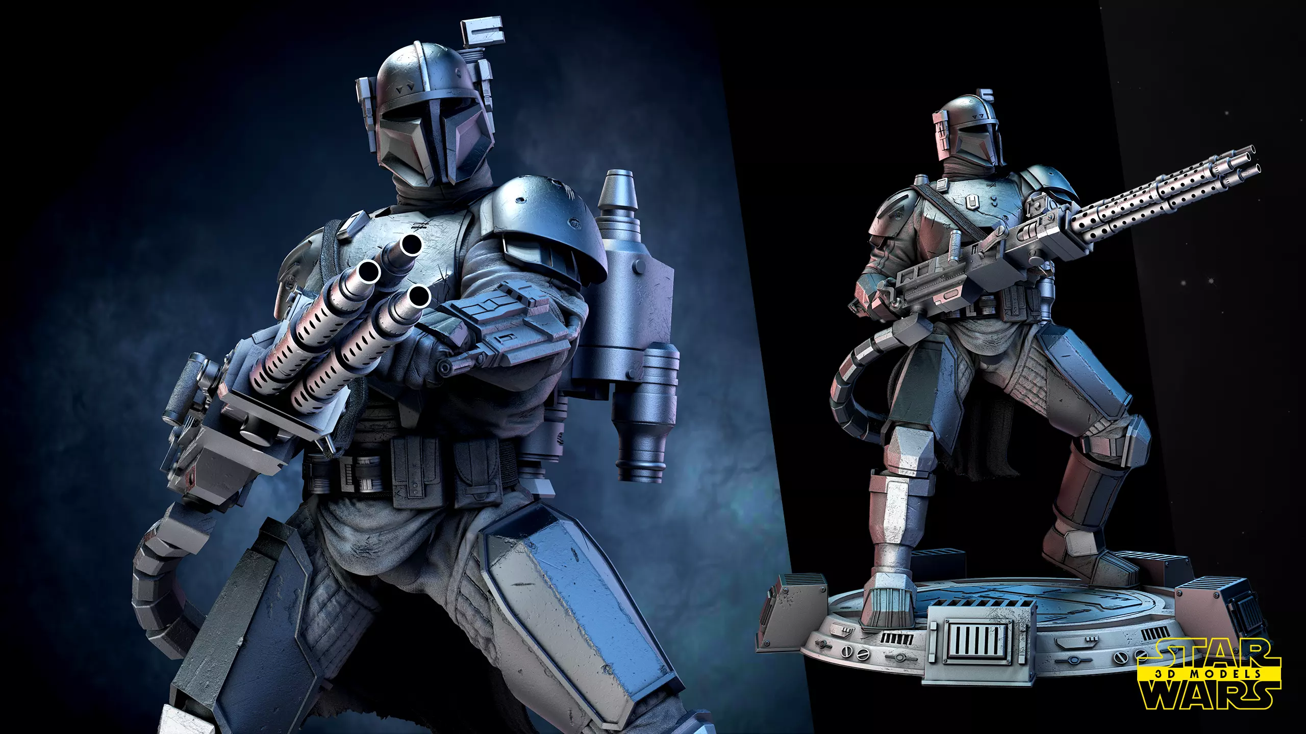 Paz Viszla Sculpture Star Wars 3D Models Ready for 3D printing 3D print model_0