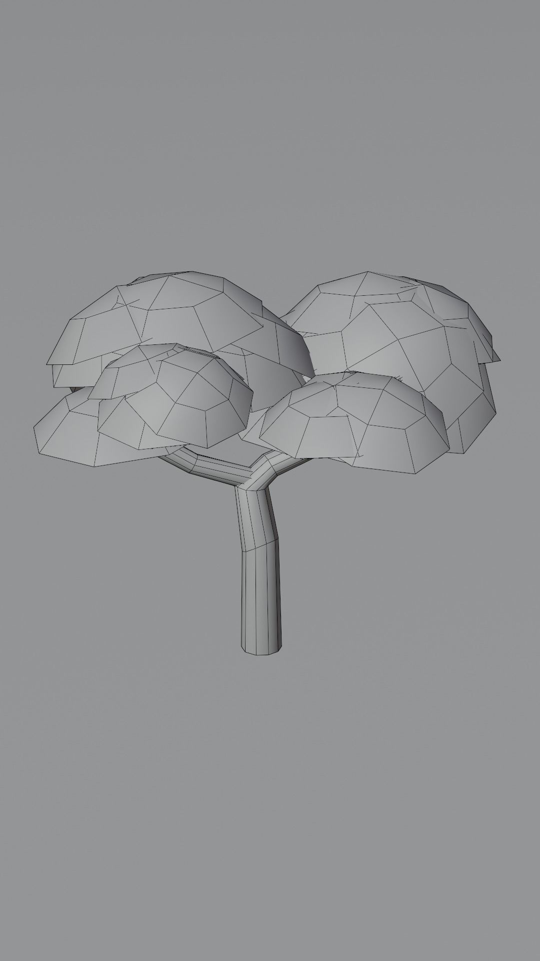10 Stylized low poly trees Low-poly 3D model_25