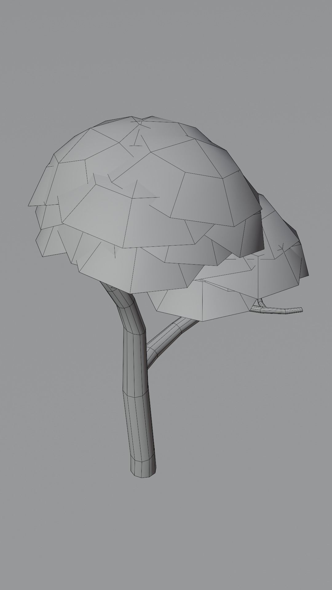 10 Stylized low poly trees Low-poly 3D model_11