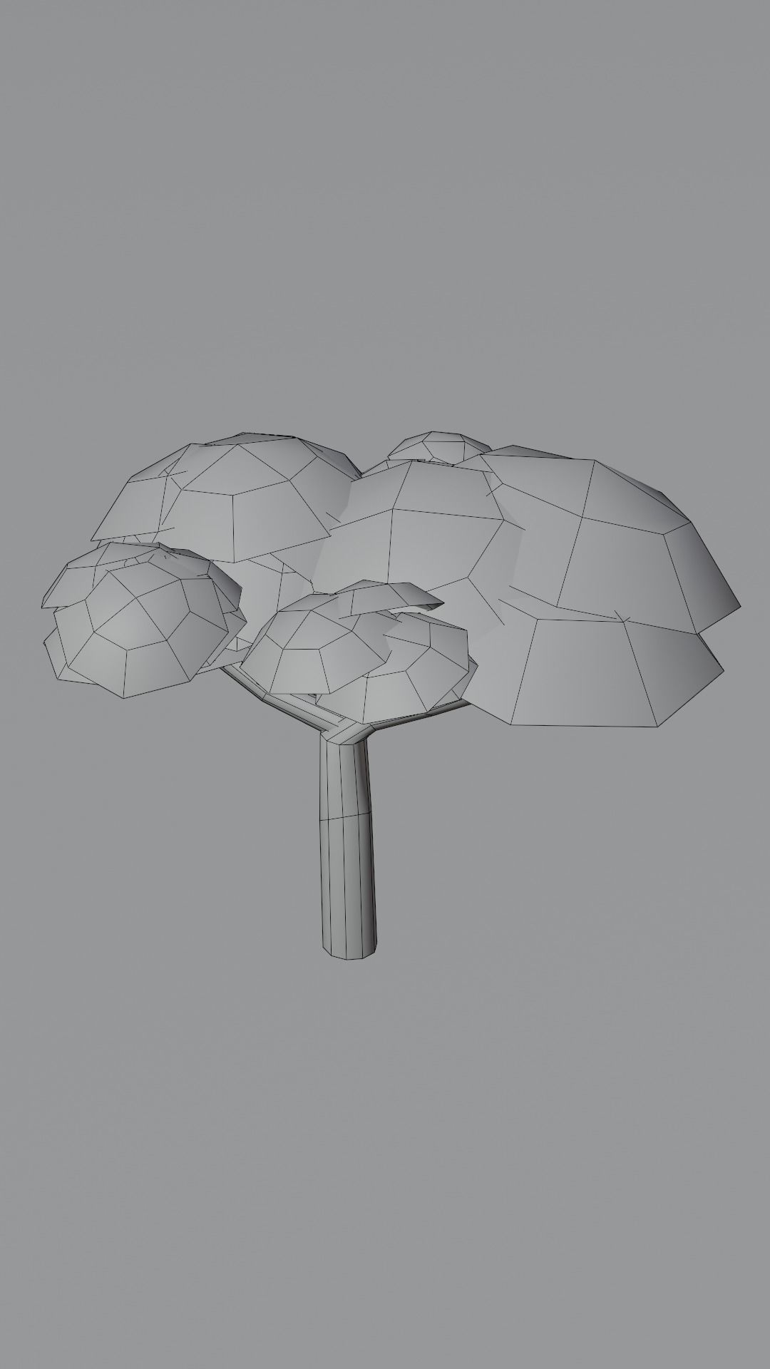 10 Stylized low poly trees Low-poly 3D model_17