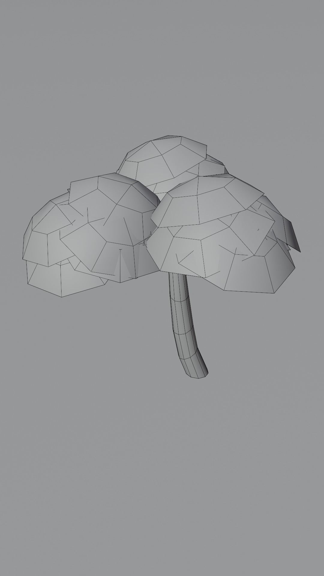 10 Stylized low poly trees Low-poly 3D model_21