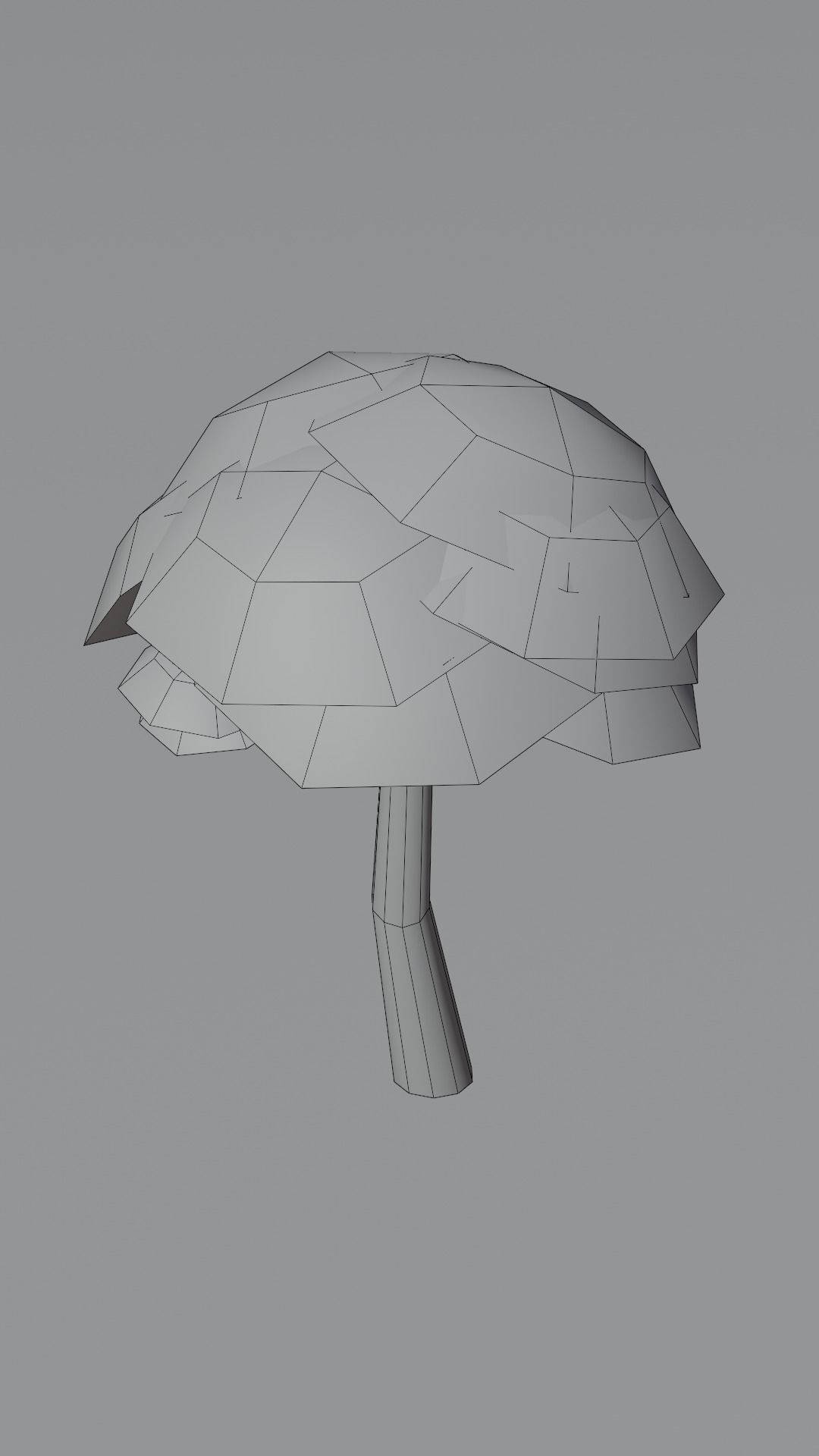 10 Stylized low poly trees Low-poly 3D model_27