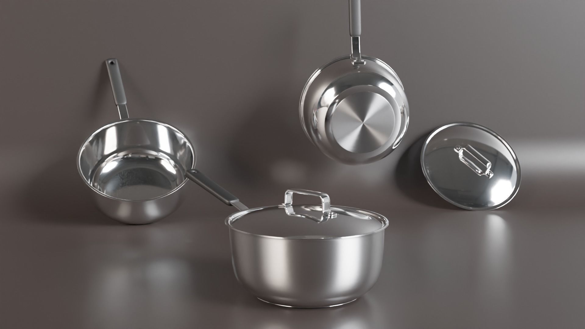 Kitchenware items 3D model_9