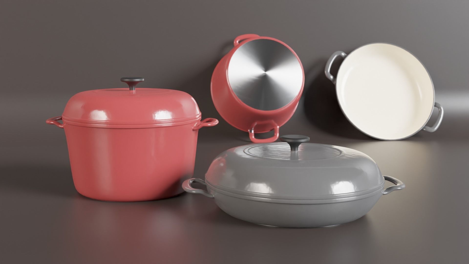 Kitchenware items 3D model_4