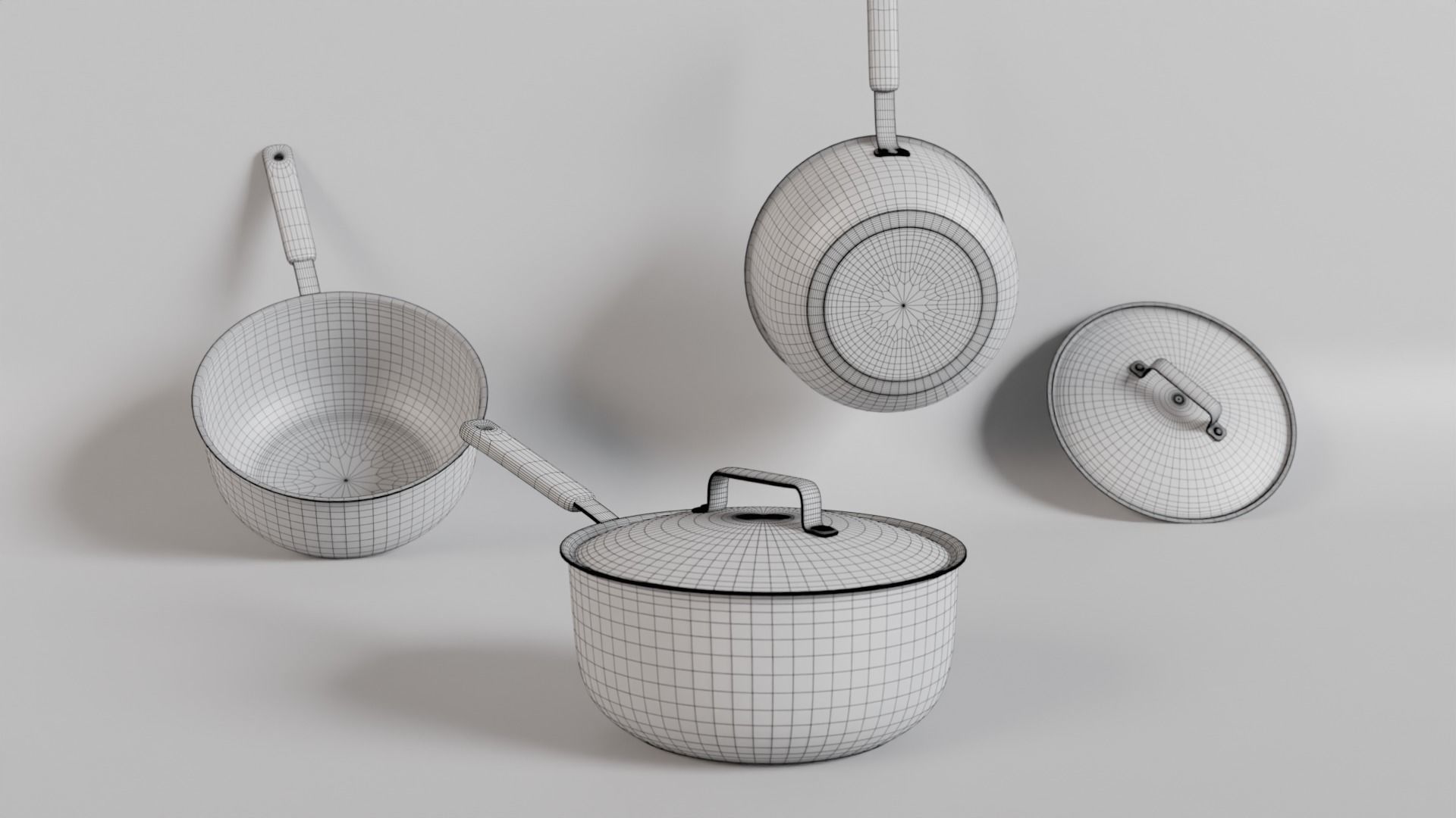 Kitchenware items 3D model_32