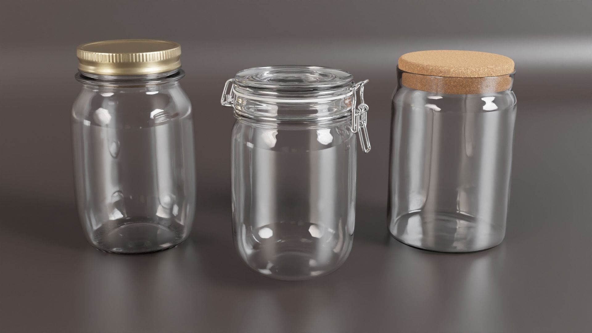 Kitchenware items 3D model_1