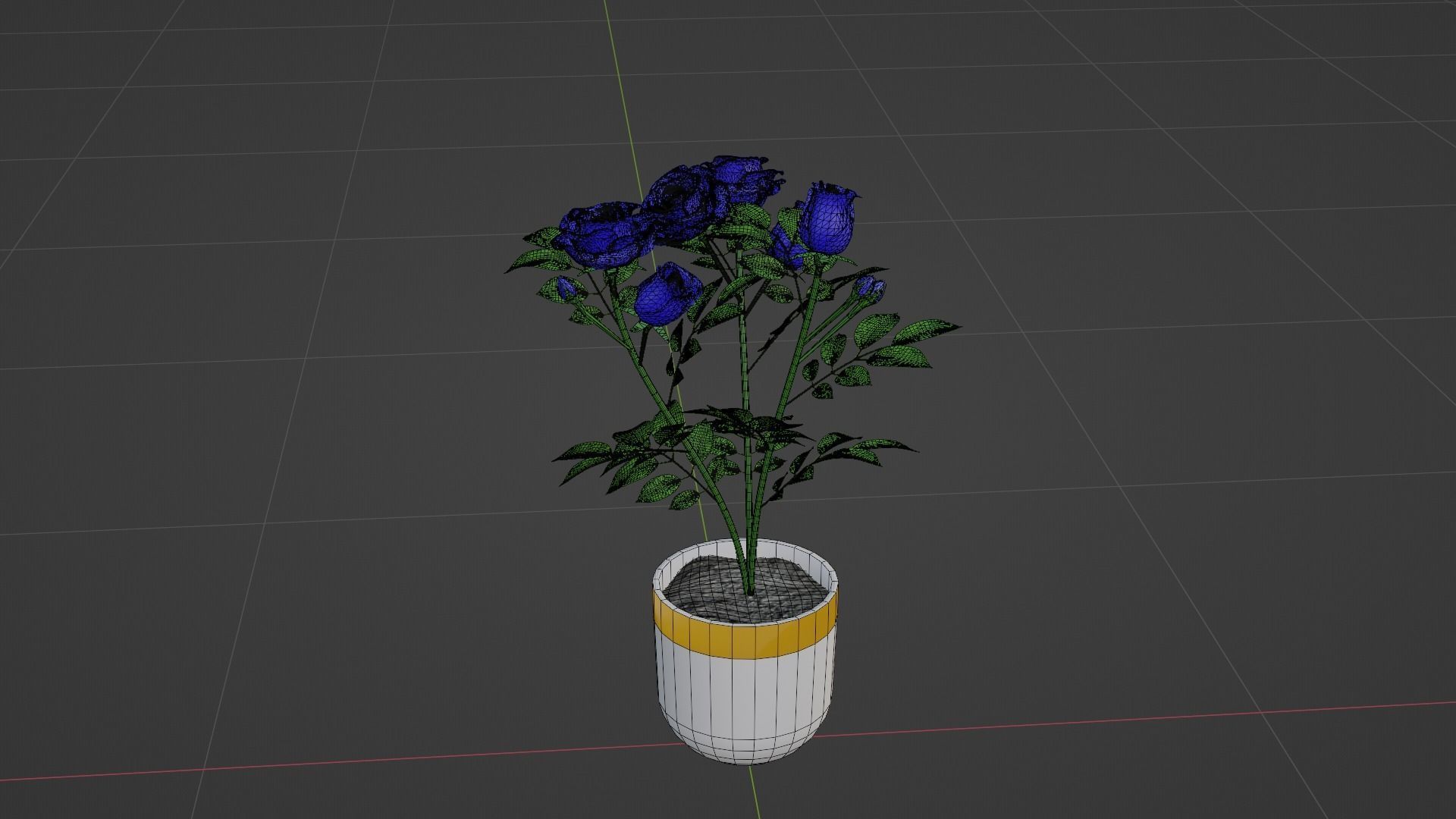 Small Rose Plant 3D model_5