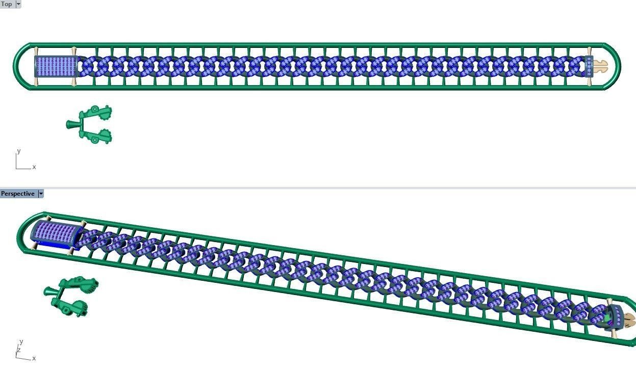 CUBAN LINK CHAIN - 200 PIECES READY FOR PRINT 3D print model_57