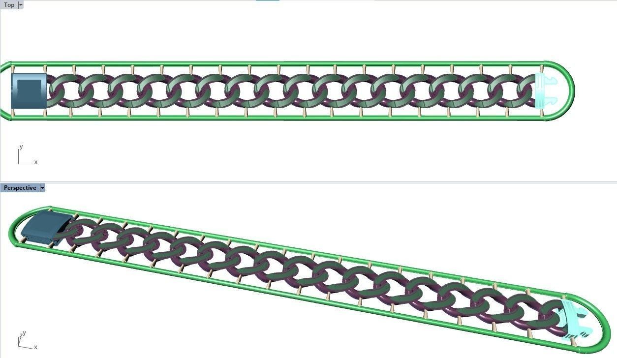 CUBAN LINK CHAIN - 200 PIECES READY FOR PRINT 3D print model_92