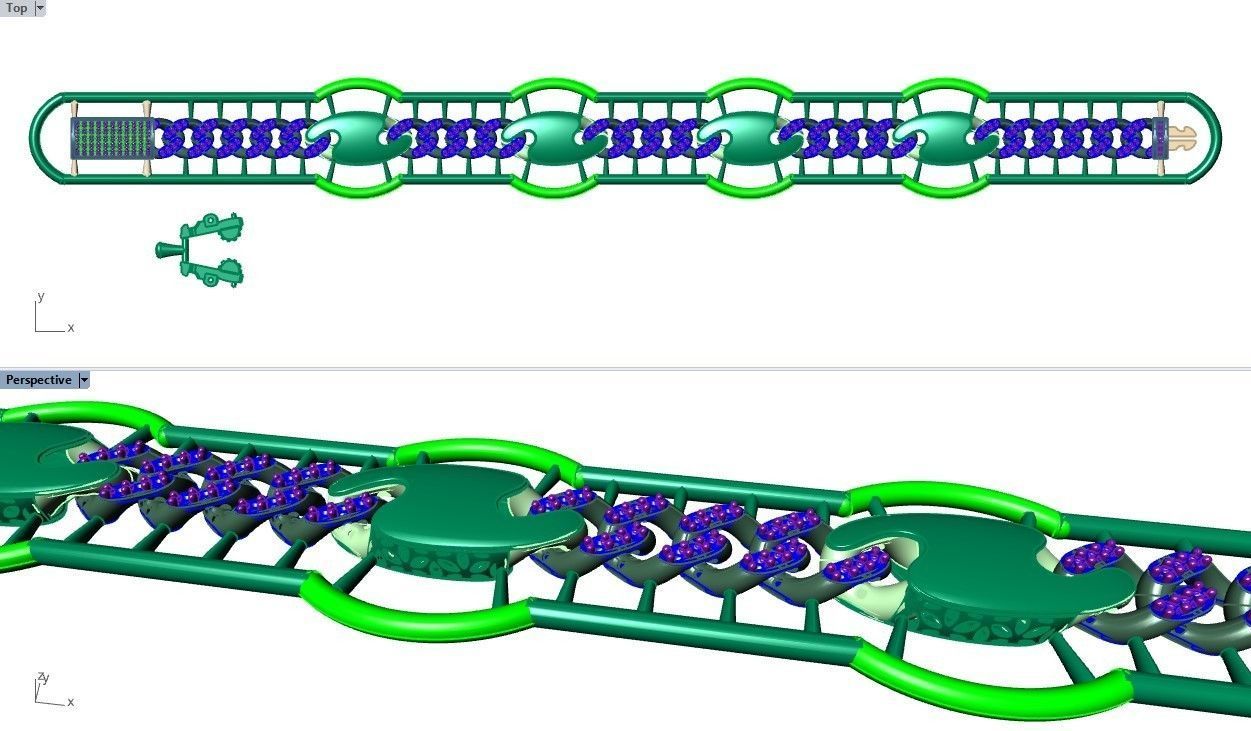 CUBAN LINK CHAIN - 200 PIECES READY FOR PRINT 3D print model_58