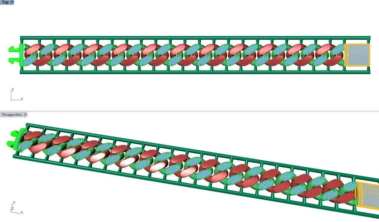 CUBAN LINK CHAIN - 200 PIECES READY FOR PRINT 3D print model_23