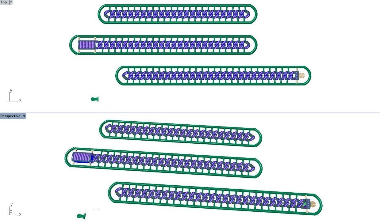 CUBAN LINK CHAIN - 200 PIECES READY FOR PRINT 3D print model_80
