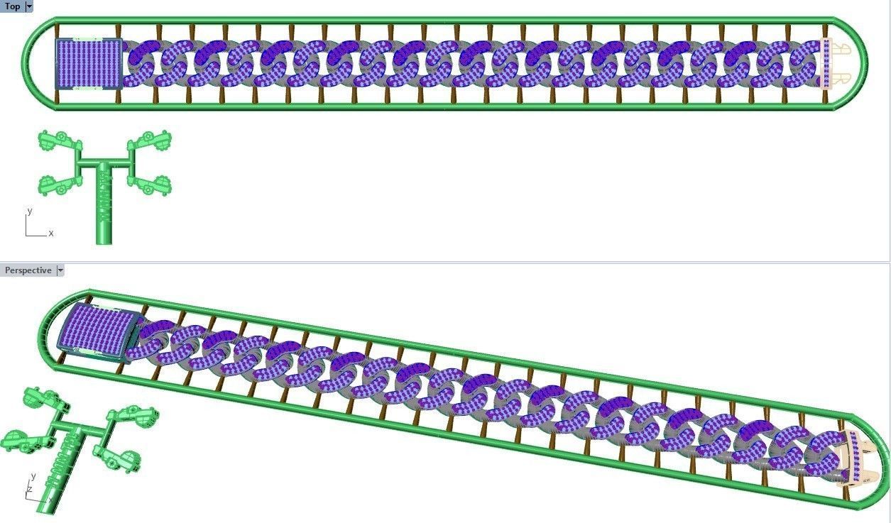 CUBAN LINK CHAIN - 200 PIECES READY FOR PRINT 3D print model_71