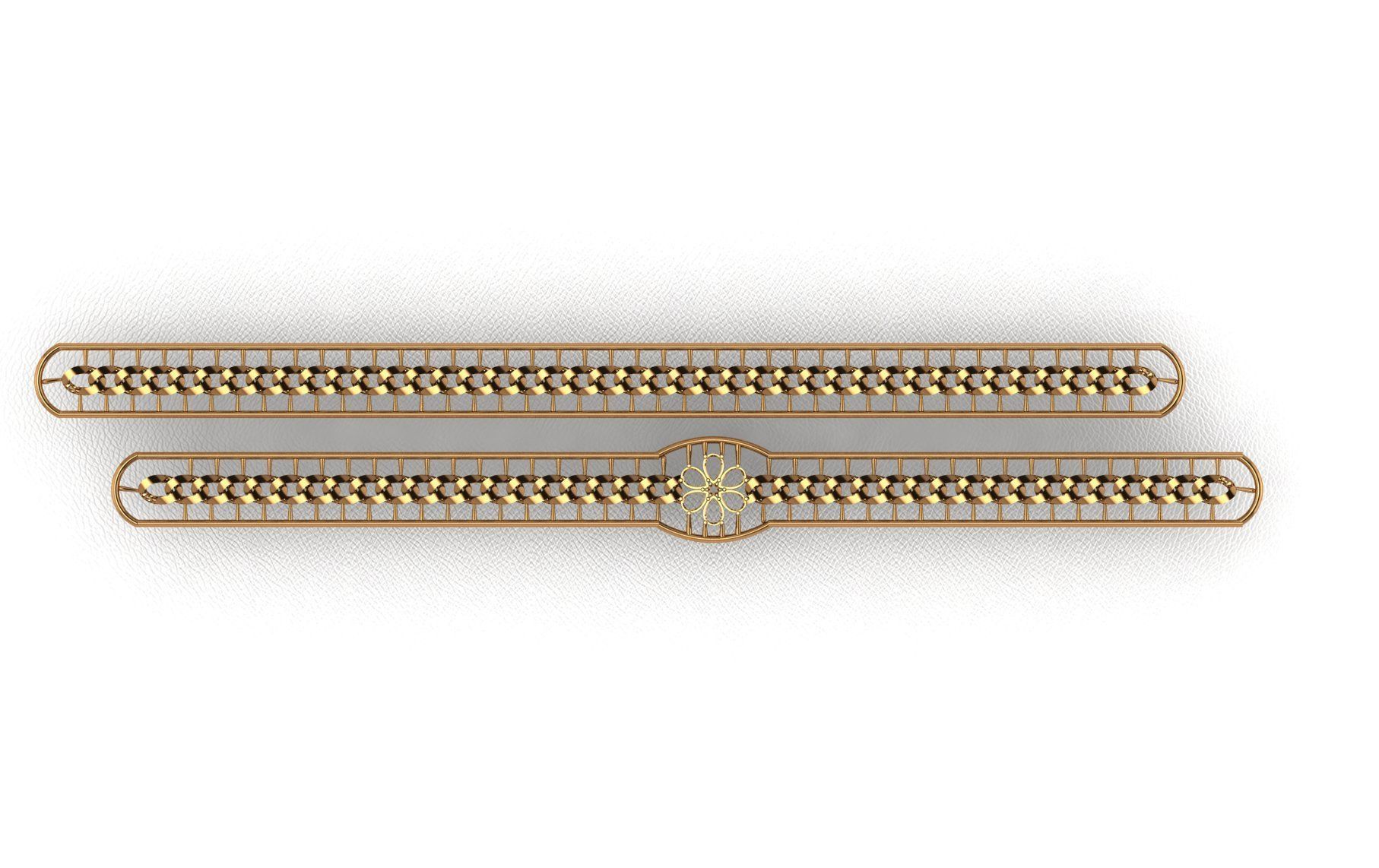 CUBAN LINK CHAIN - 200 PIECES READY FOR PRINT 3D print model_1