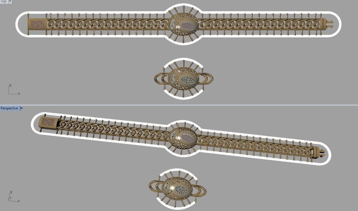 CUBAN LINK CHAIN - 200 PIECES READY FOR PRINT 3D print model_50