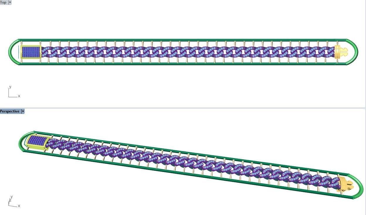 CUBAN LINK CHAIN - 200 PIECES READY FOR PRINT 3D print model_52