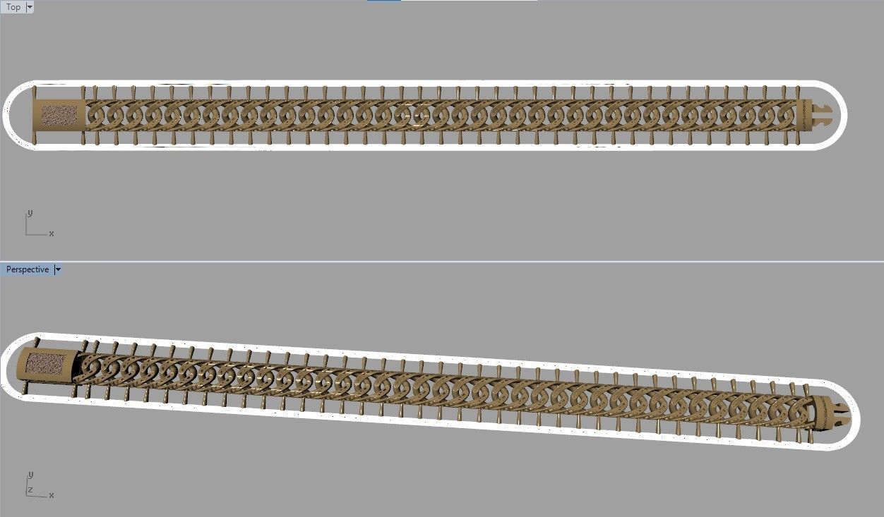 CUBAN LINK CHAIN - 200 PIECES READY FOR PRINT 3D print model_33