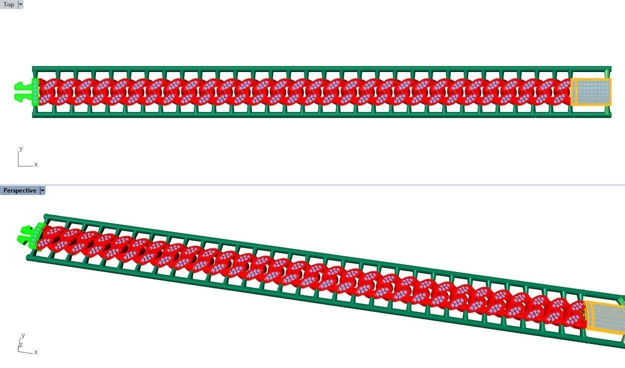 CUBAN LINK CHAIN - 200 PIECES READY FOR PRINT 3D print model_12