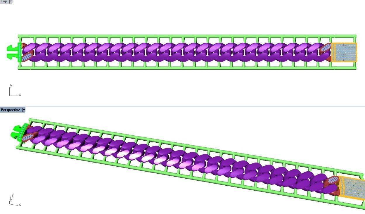 CUBAN LINK CHAIN - 200 PIECES READY FOR PRINT 3D print model_18