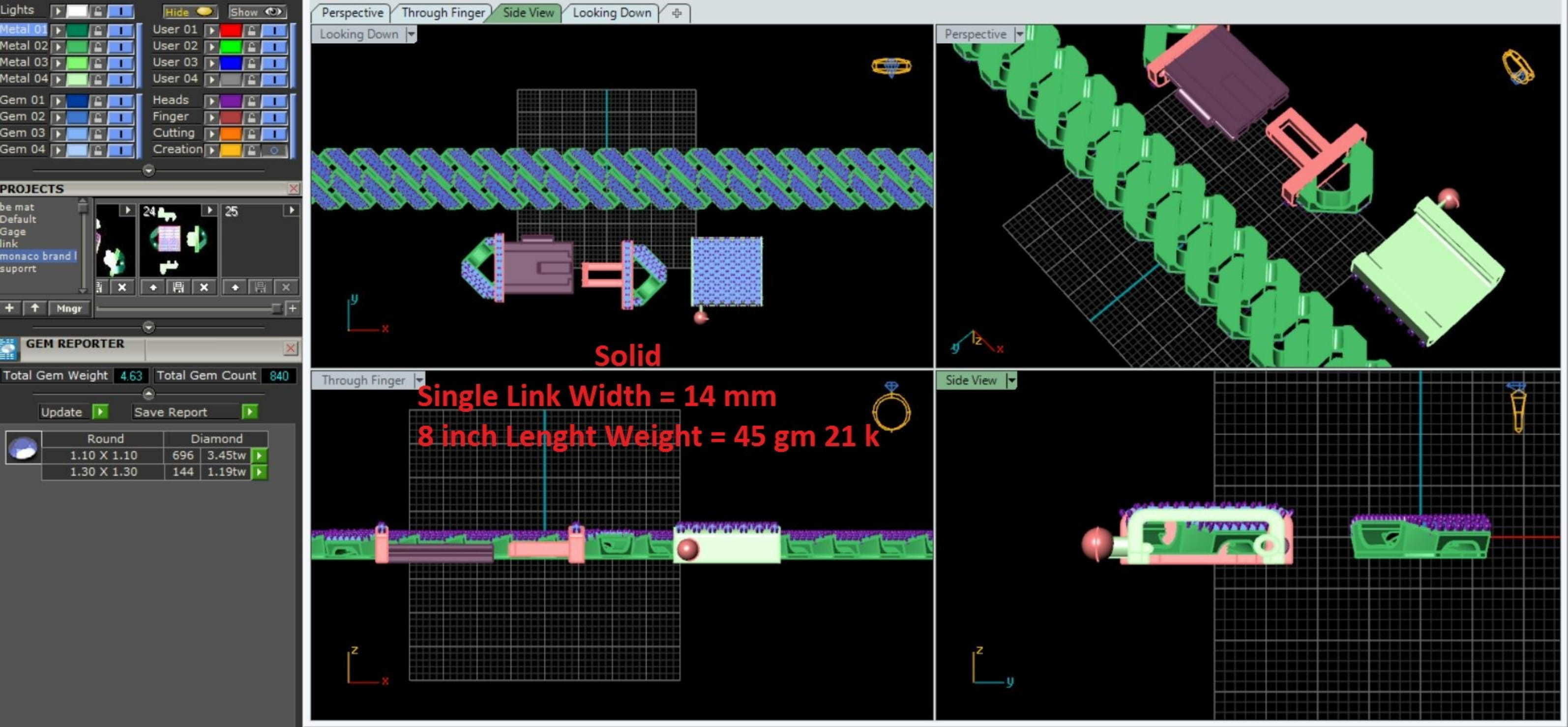 CUBAN LINK CHAIN - 200 PIECES READY FOR PRINT 3D print model_115