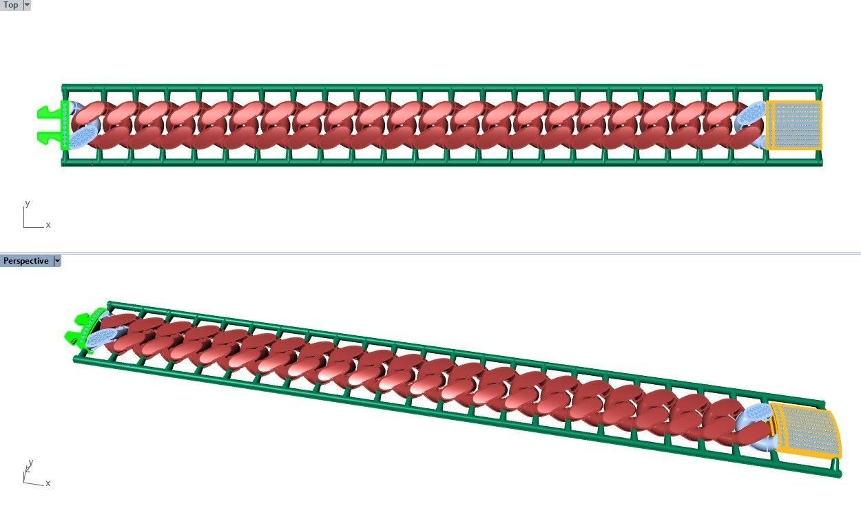 CUBAN LINK CHAIN - 200 PIECES READY FOR PRINT 3D print model_21