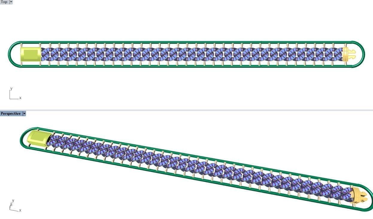 CUBAN LINK CHAIN - 200 PIECES READY FOR PRINT 3D print model_26