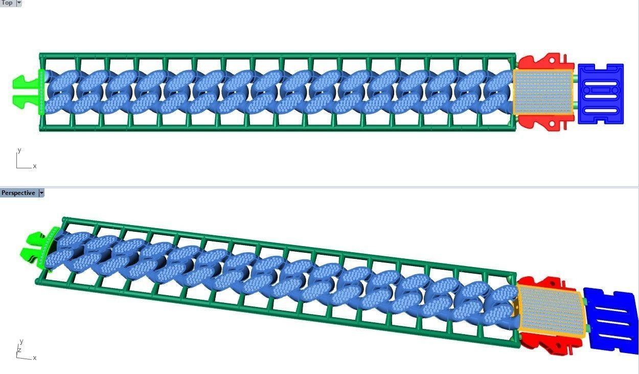 CUBAN LINK CHAIN - 200 PIECES READY FOR PRINT 3D print model_86