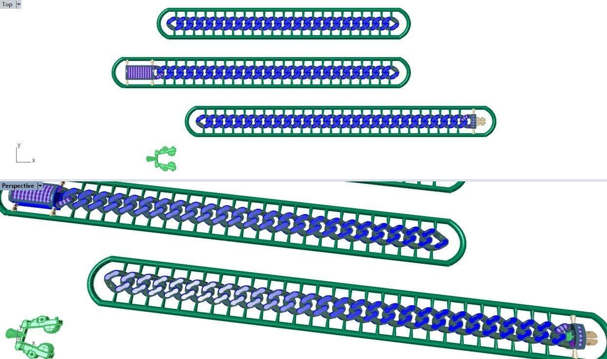 CUBAN LINK CHAIN - 200 PIECES READY FOR PRINT 3D print model_81