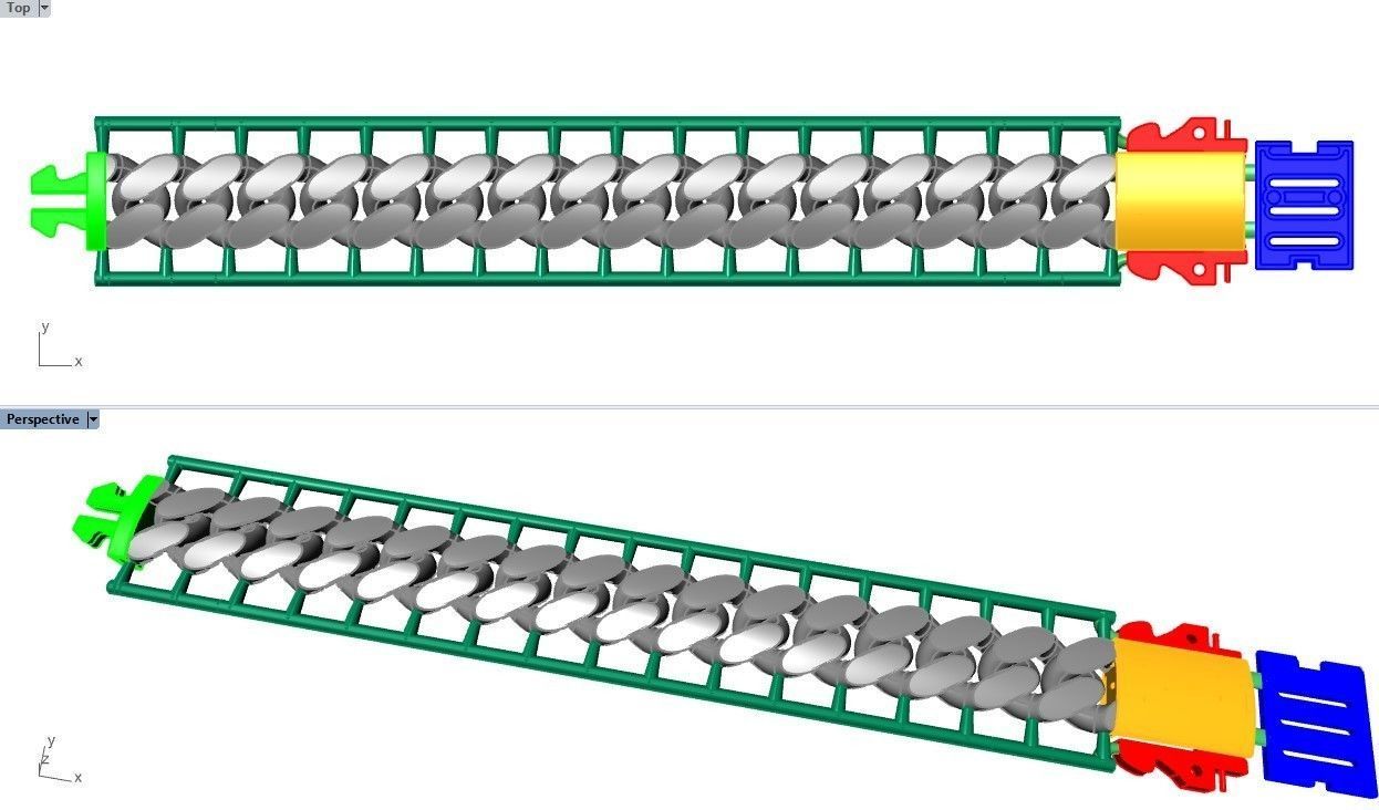 CUBAN LINK CHAIN - 200 PIECES READY FOR PRINT 3D print model_3