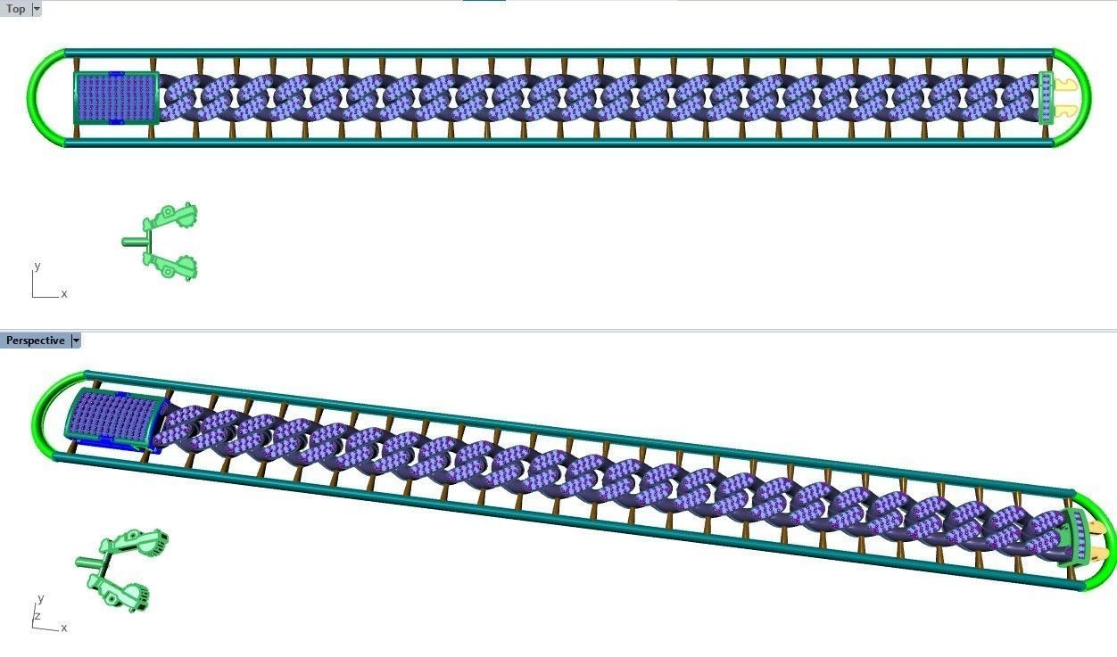 CUBAN LINK CHAIN - 200 PIECES READY FOR PRINT 3D print model_62