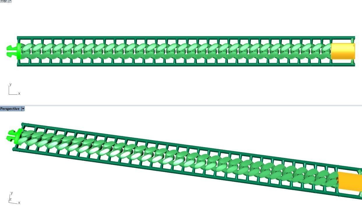 CUBAN LINK CHAIN - 200 PIECES READY FOR PRINT 3D print model_15