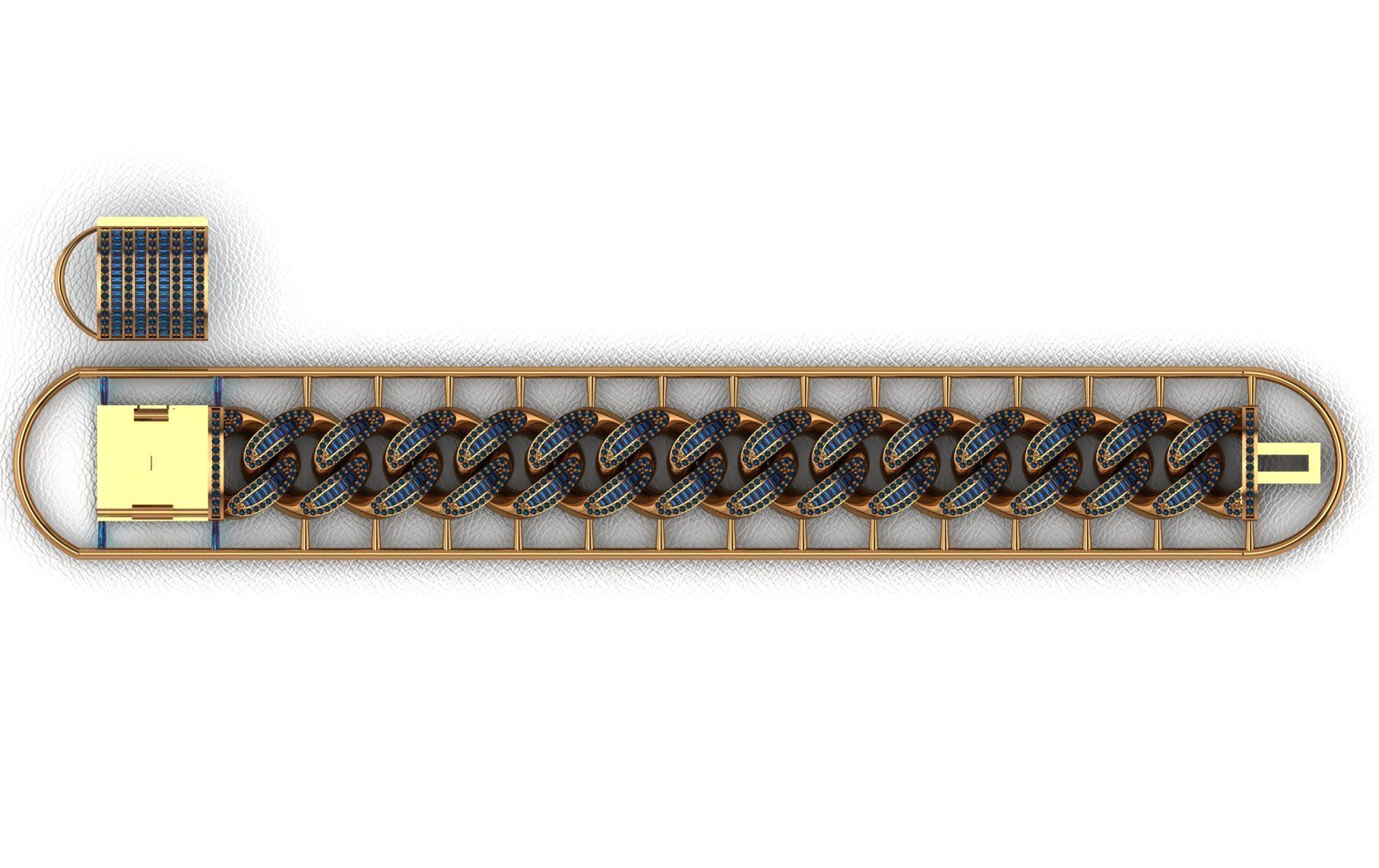 CUBAN LINK CHAIN - 200 PIECES READY FOR PRINT 3D print model_28