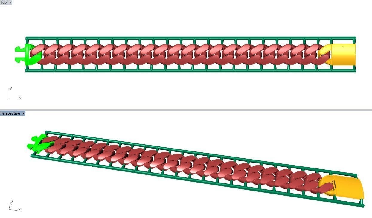 CUBAN LINK CHAIN - 200 PIECES READY FOR PRINT 3D print model_20