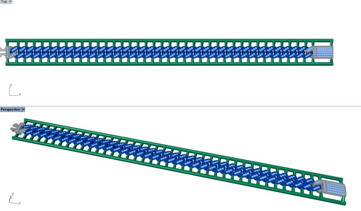 CUBAN LINK CHAIN - 200 PIECES READY FOR PRINT 3D print model_8