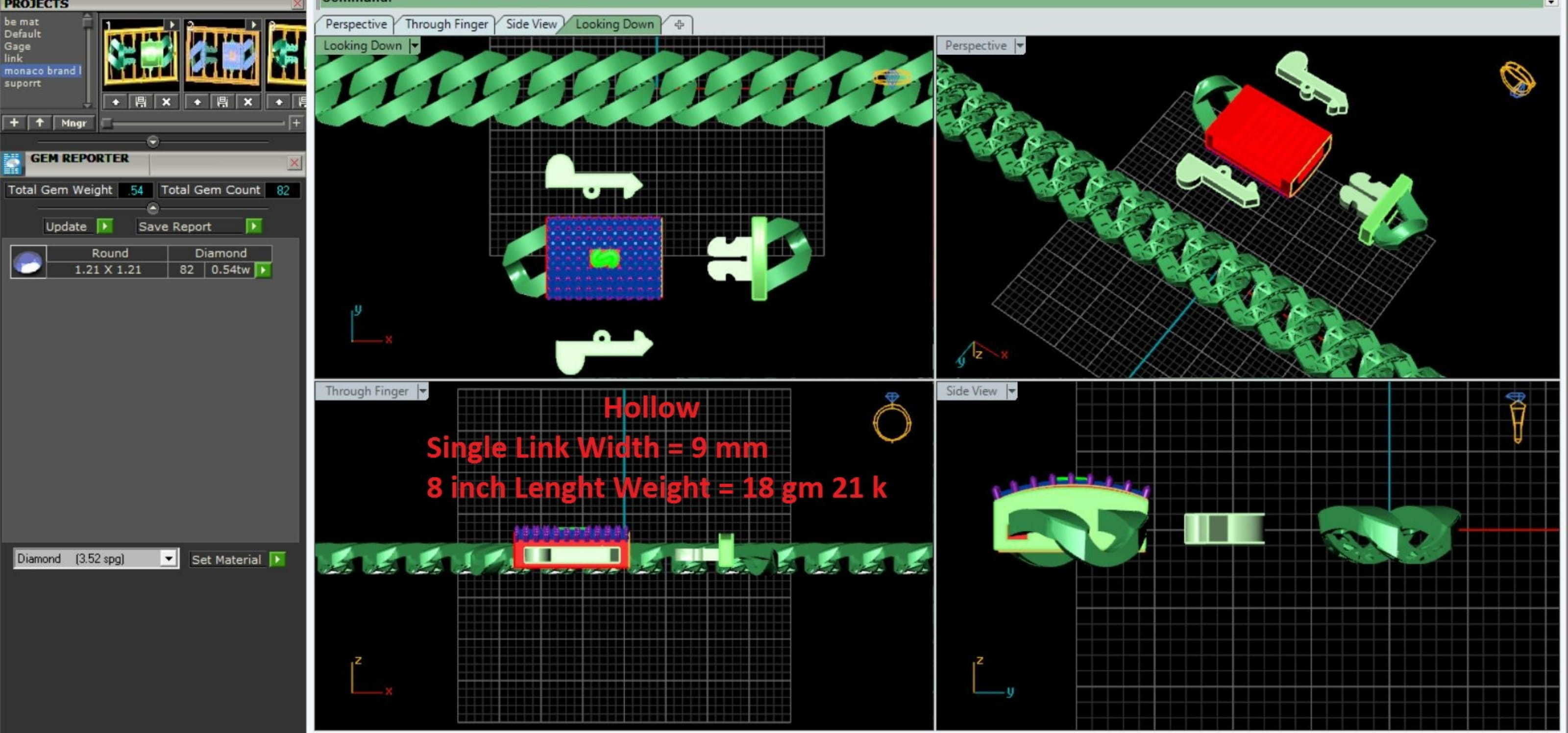 CUBAN LINK CHAIN - 200 PIECES READY FOR PRINT 3D print model_136
