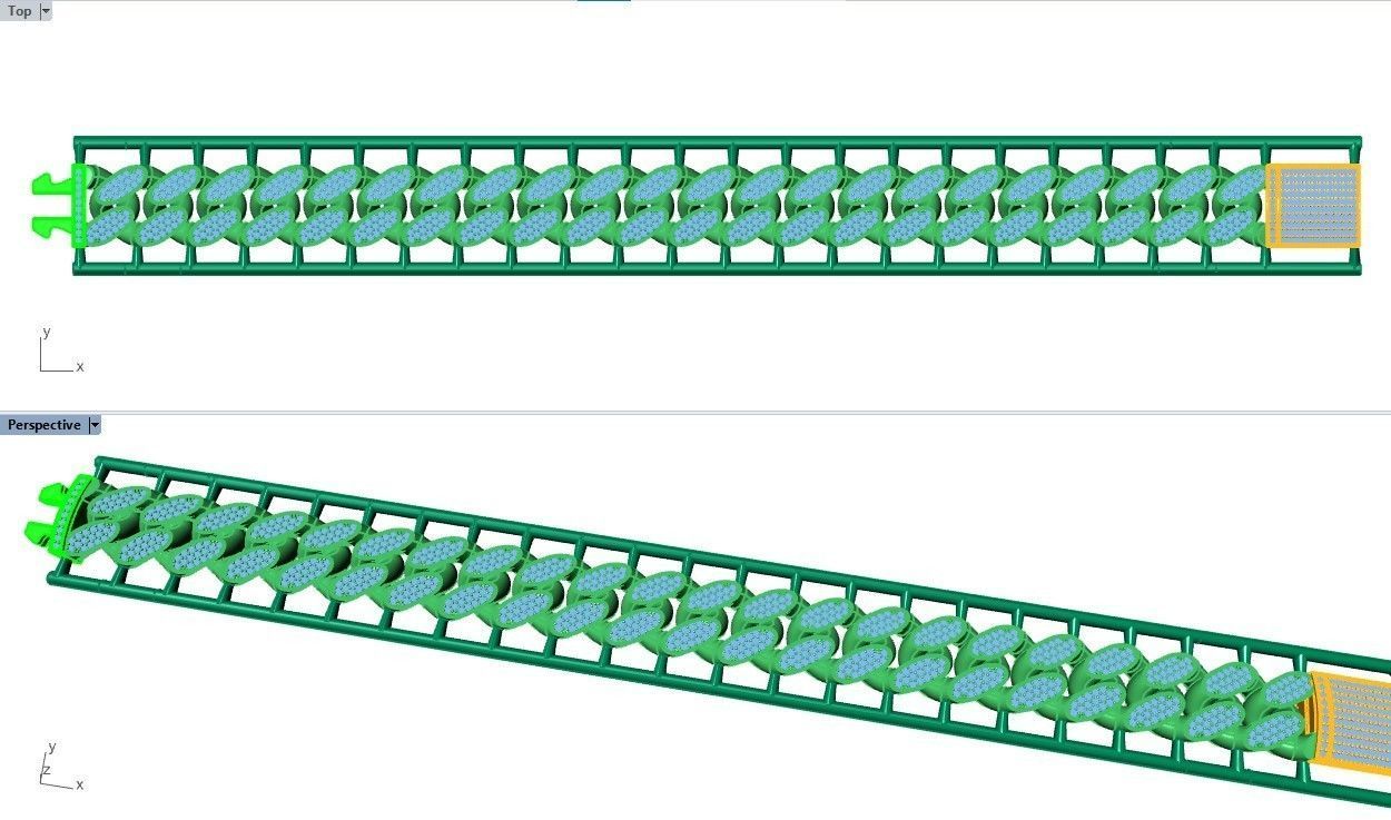 CUBAN LINK CHAIN - 200 PIECES READY FOR PRINT 3D print model_22