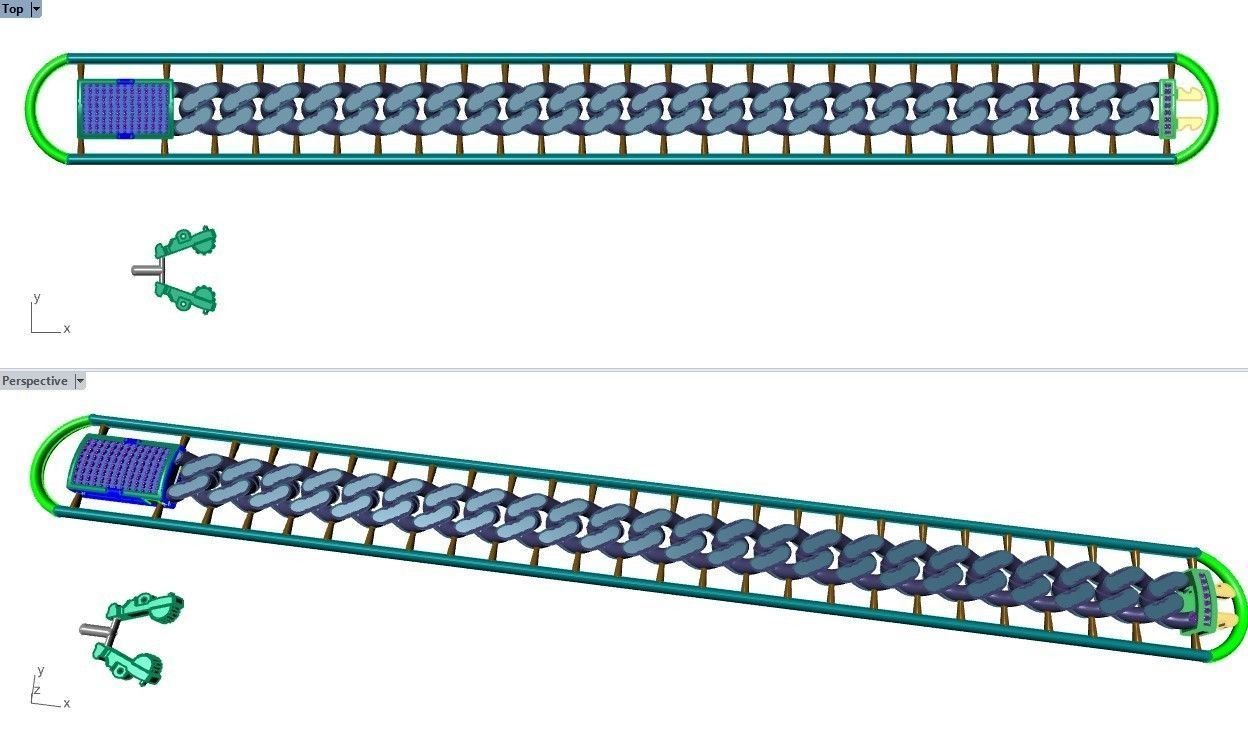 CUBAN LINK CHAIN - 200 PIECES READY FOR PRINT 3D print model_61