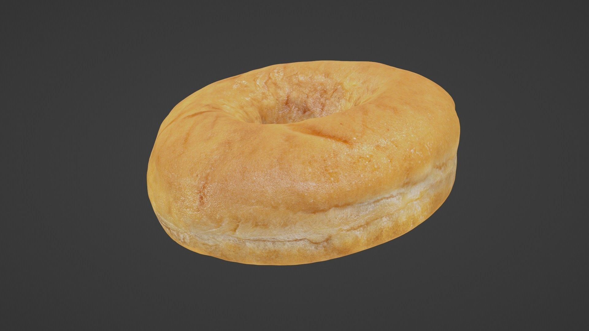 Pure 3D Glazed Scanned Donut Low-poly 3D model_27