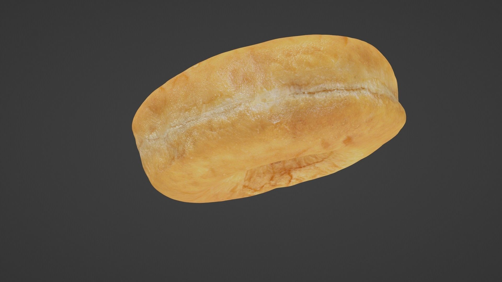 Pure 3D Glazed Scanned Donut Low-poly 3D model_8