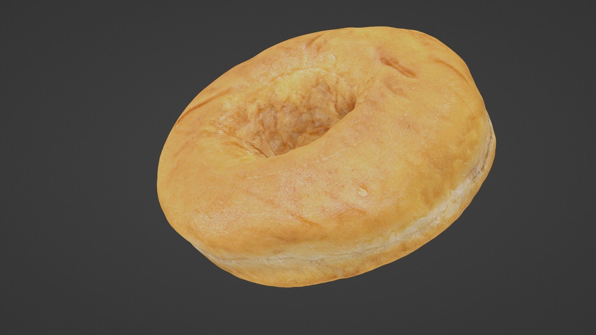 Pure 3D Glazed Scanned Donut Low-poly 3D model_12